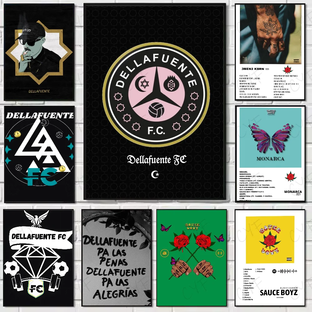 

Singer D-Dellafuente F C Anime Poster High Quality Wall Art for Home Office Bedroom Living Room Hallway Bar Perfect Gift Idea