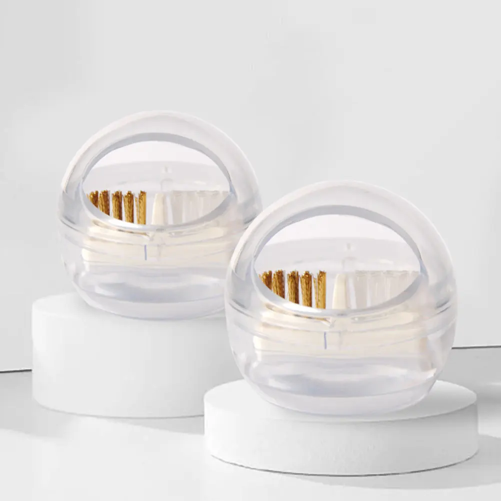 

1Set Nail Drill Bits Clean Brush Box Detachable Nail Tool Cleaner for Manicure Polishing Drilling Bit Cleaning Brush Supplies