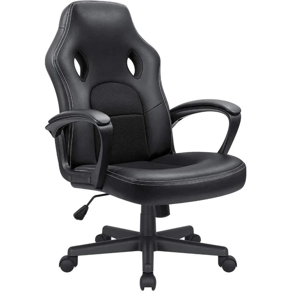 

Office Gaming Chair High Back Leather Computer Chairs Ergonomic Height Adjustable Racing Game Desk Chair Executive Conference