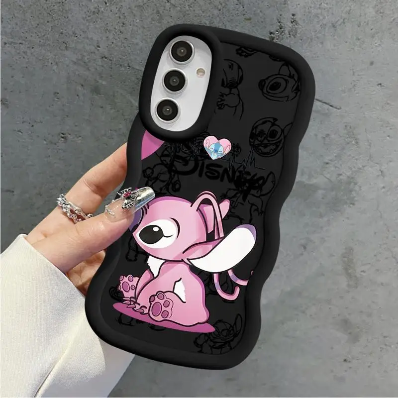 Disney Cute Stitch Case for Samsung Galaxy A20 A51 A30 A50 A11 A03 A05s A21s A04 A13 A04e A15 A51 4G Silicone Capa Cover - náhled 3