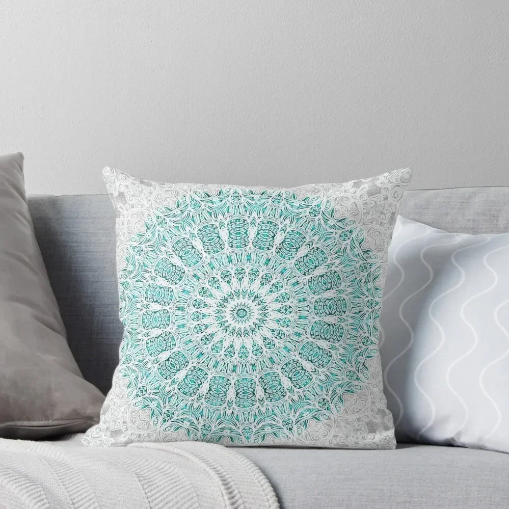 A Glittering Mandala Throw Pillow Christmas Pillow Covers Pillow Case Christmas Embroidered Cushion Cover