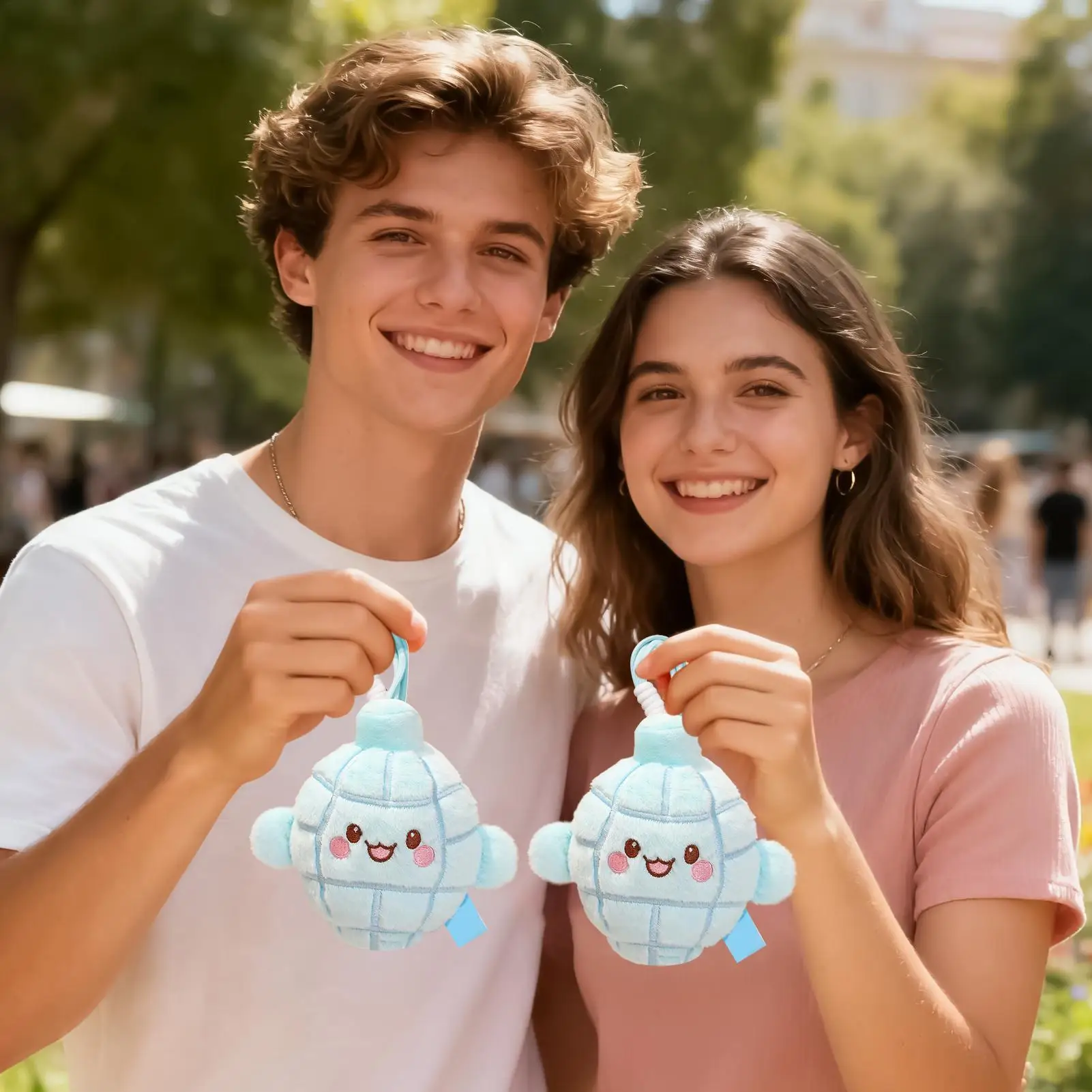 Plüsch-Puppen-Anhänger, niedlicher Schlüsselanhänger, Dekor, weicher gefüllter Charme für Kinder und Erwachsene, Tasche, Rucksack, Geldbörse, Reisen, Pendeln, Geburtstag