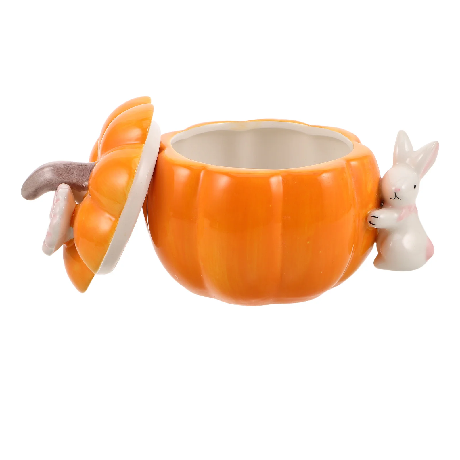 السيراميك اليقطين تخزين جرة غطاء الخريف الحلوى الحاويات الزخرفية صندوق مجوهرات المطبخ منظمة الخريف علبة كوكي