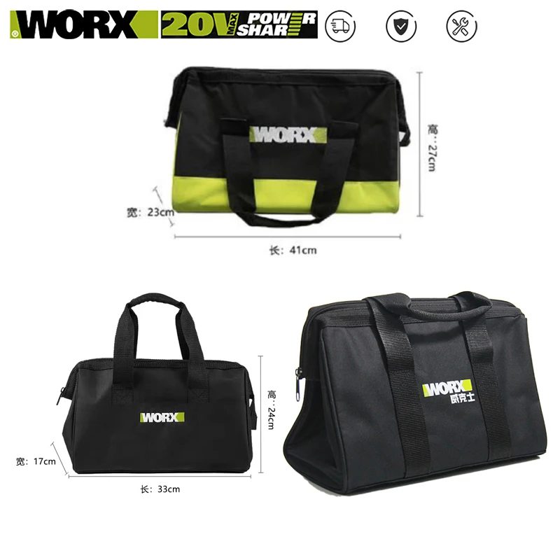 

Worx Original Tool Handbag Single/Double Layer Oxford Cloth for Tools Packaging Portable Storage Bags Electrician-Bag Waterproof