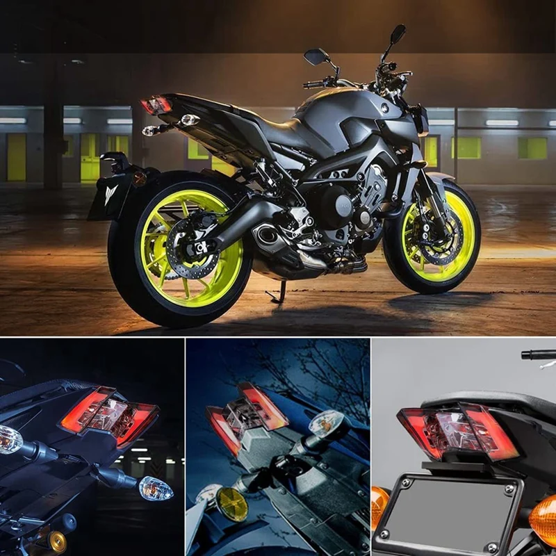 ヤマハmt09,fz09,MT-09, FZ-09, 2017-2020用モーターサイクルLEDテールライト,ウインカー,リアインジケーター