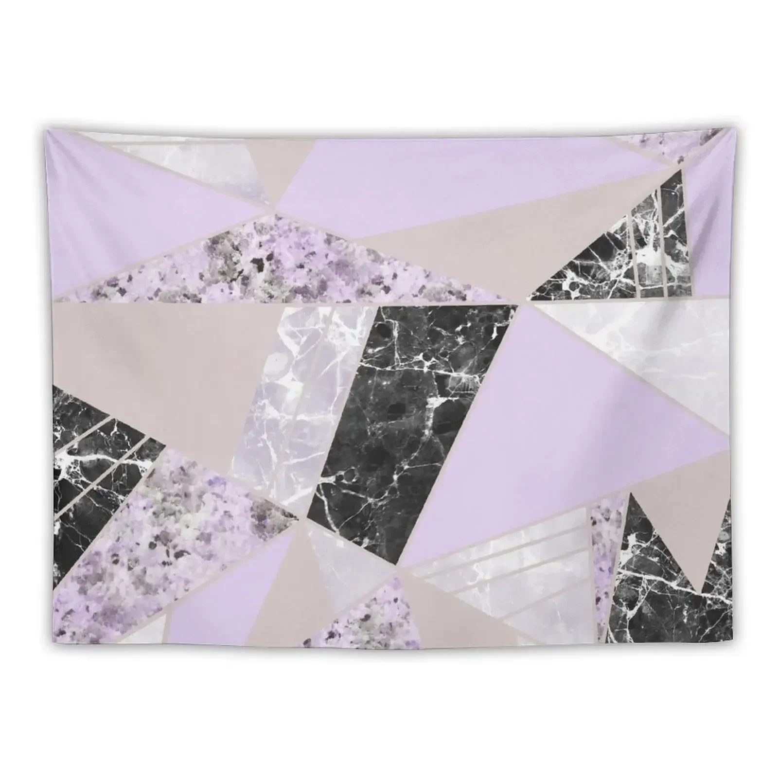 

Geometrical black white lavender abstract marble Tapestry Decor For Room Room Decor Cute Wall Decor Outdoor Decoration Tapestry