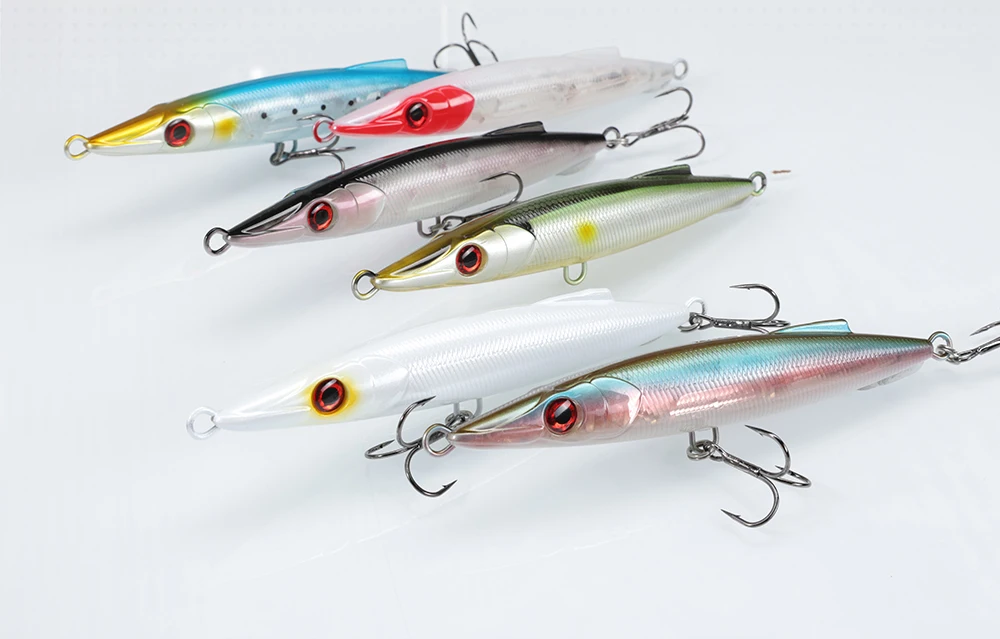 D1 ChiLume 130F Bleistift Angeln Locken 130mm 25g Schwimmenden Köder WTD Lange Casting Wobbler Stickbait Fisch Tackle für Bass Hecht DT3022 – Detail 8