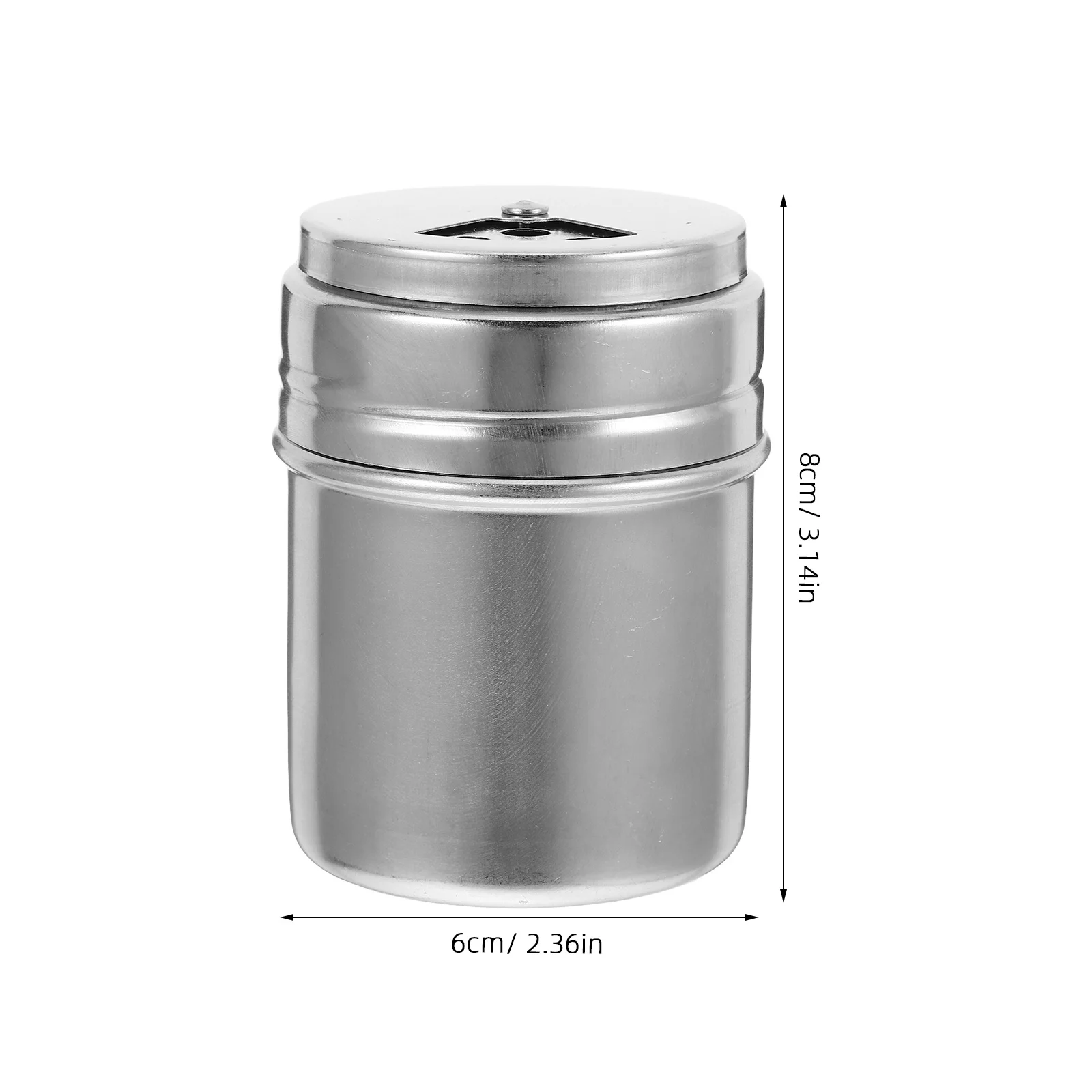 مجموعة زجاجات التوابل من الفولاذ المقاوم للصدأ، شاكر توابل لتخزين البهارات والملح والفلفل والسكر، شاكر نعرات محكم للمطبخ #3