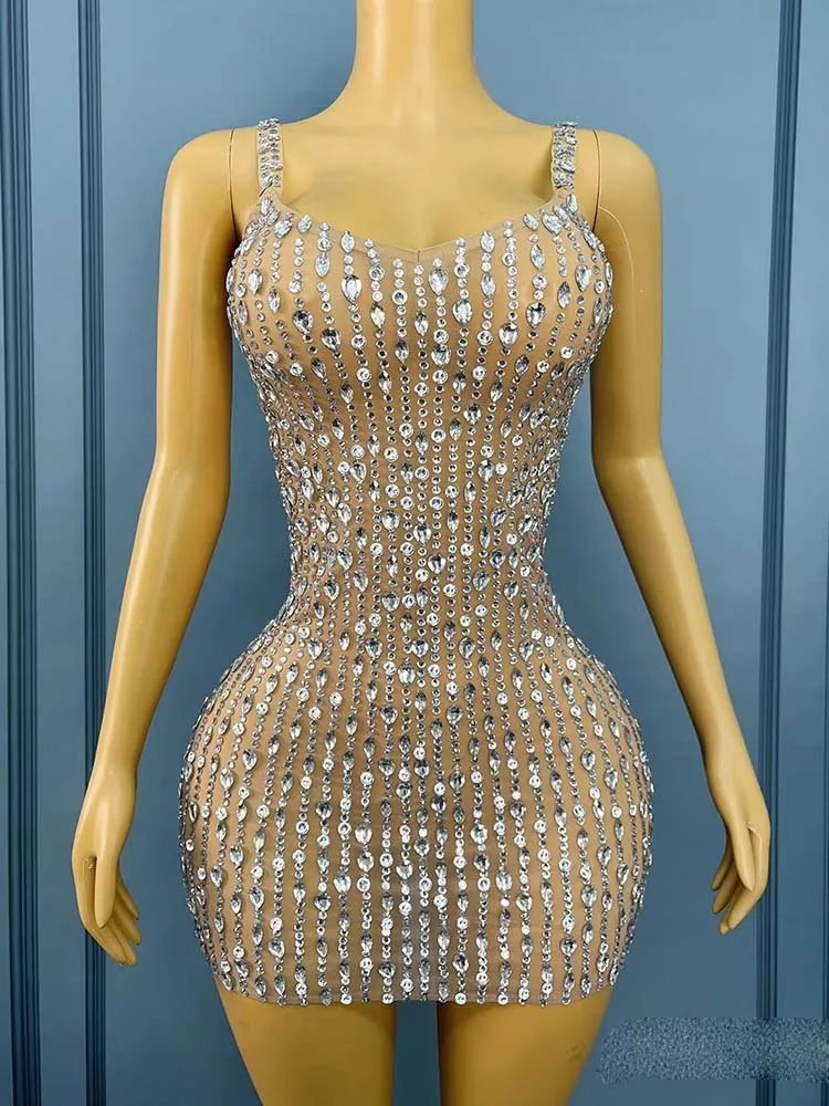 High Quality Hot Stamping Sexy Suspender Elastic Hip Hugging Dress 2025 New Fashion Custom Women'S Clothing