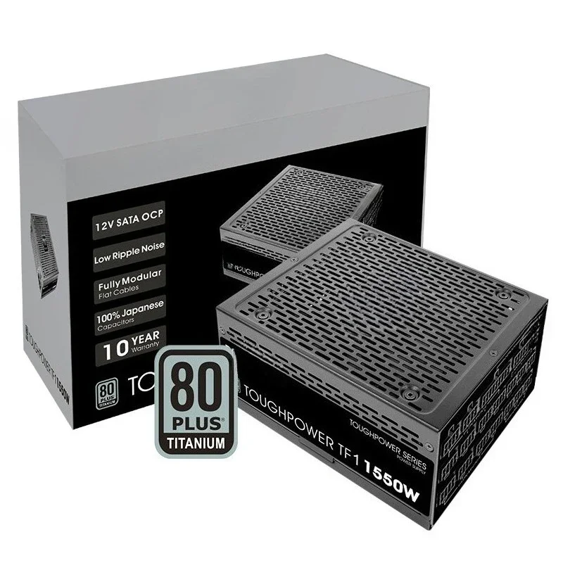 Steel shadow TF1 1550W titanium module Japanese capacitor ten years new ATX desktop computer host power supply
