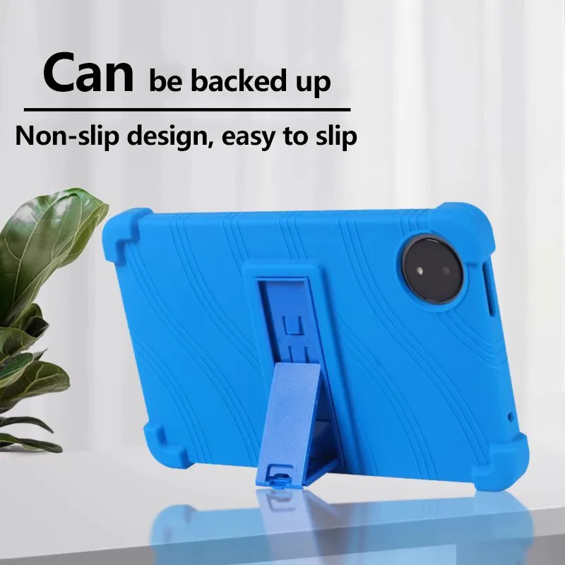 Shockproof Soft Silicone Suporte Capa para Tablet, caso seguro para Xiaomi, Redmi Pad SE, 8.7 ", 2024