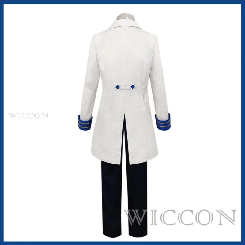 Anime Game Ensemble Stars! Hidaka Hokuto Cosplay Costume Wig Team Uniform Tailcoat Coat Adult Man Carnival Christmas Party Suit