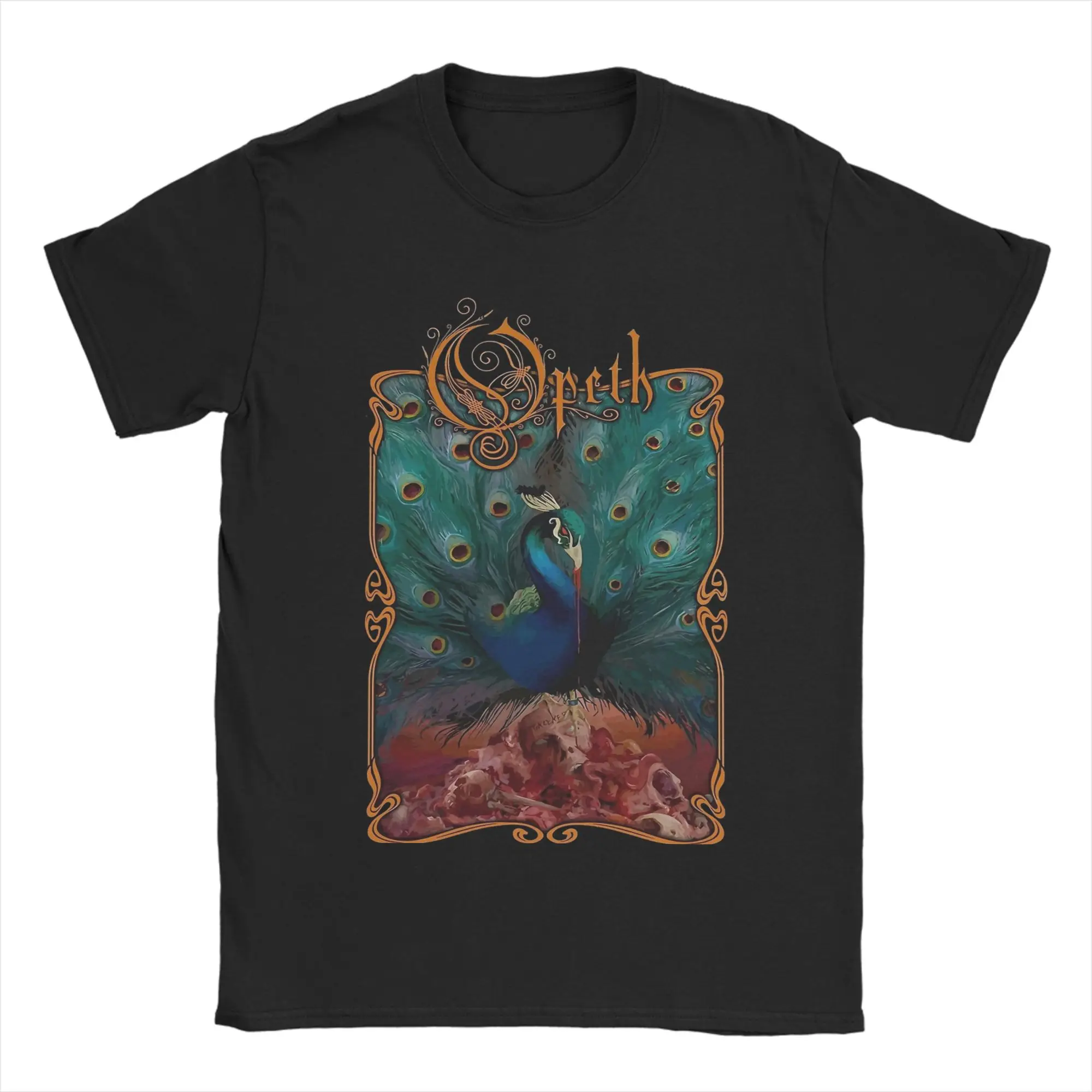 Men Progressive Metal Opeth logo T Shirts  Cotton Clothes Summer Awesome Short-Sleeved T Shirt O-Neck Leisure Casual Tee Shirt