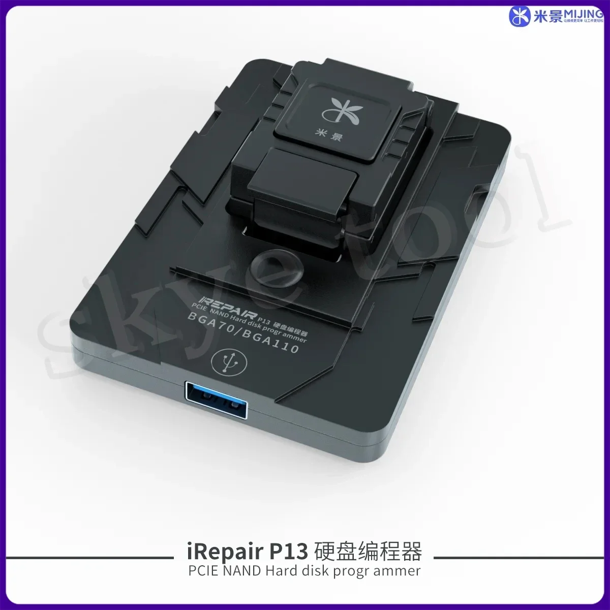 

MIJING-iRepair P13 Hard Disk Programmer for 6S 7 8 X 11 12 13 Pro Max BGA110/70 Read and Write Recovery Testing Repair Tool