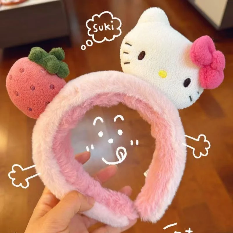 

Miniso Cute Anime Hello Kitty Headband For Women Wide Anti-Slip Hair Band With Playful Character Designs Xmsa Birthday Gift