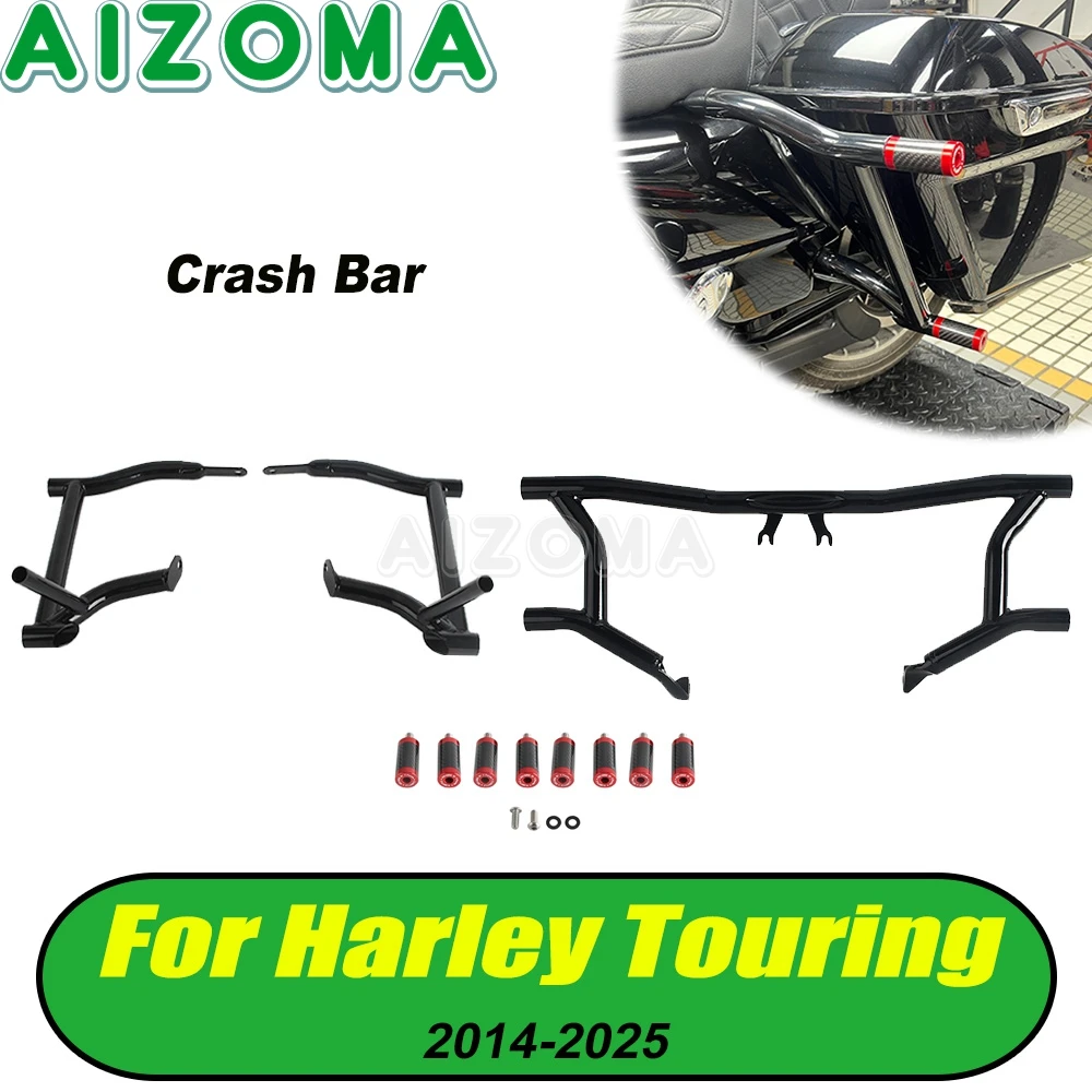 

Crash Bar Motorcycle Saddlebag Rail Engine Guard For Harley Road Glide FLTR FLTRX FLTRXS FLTRXST Ultra FLTRU FLTRK FLHXU FLTRUSE