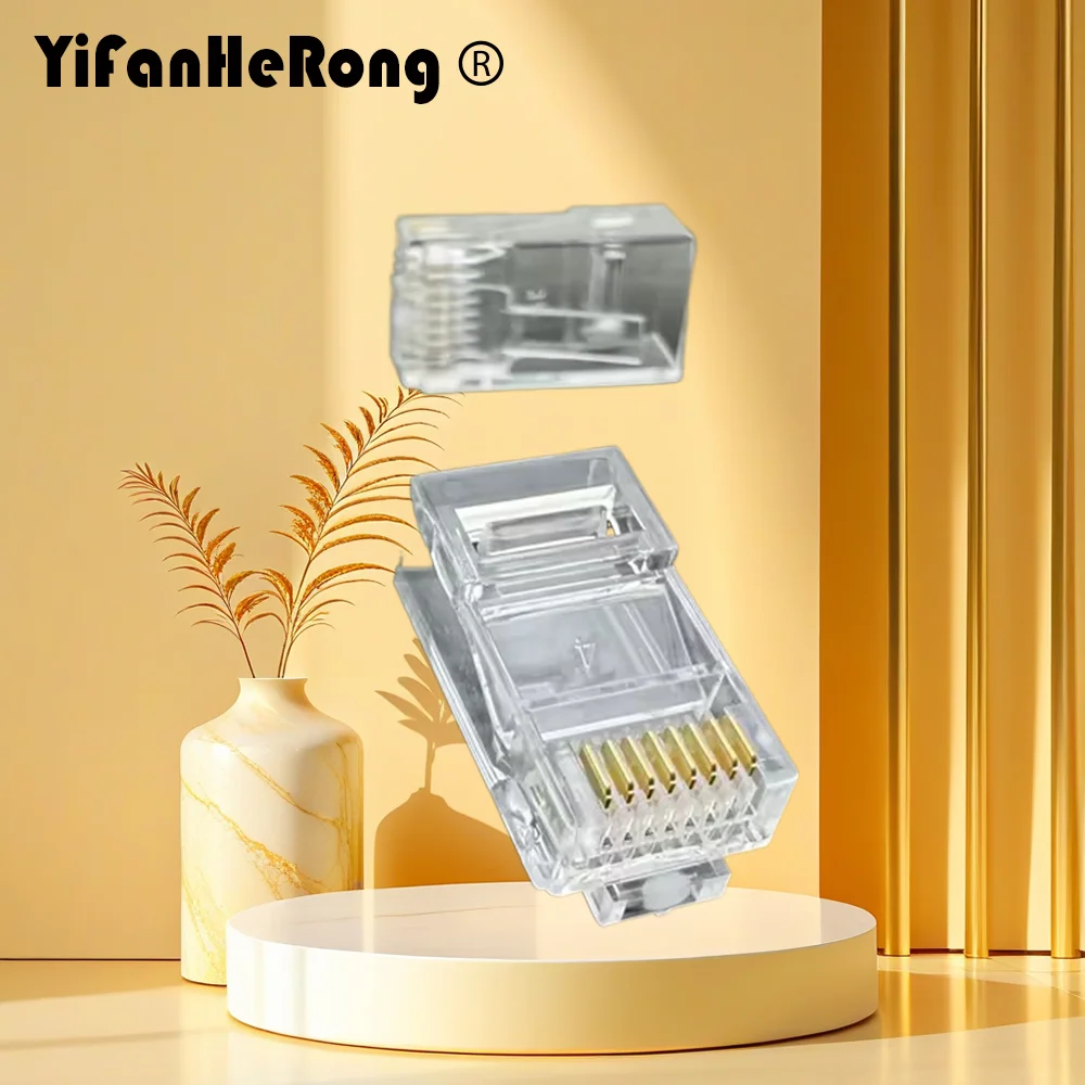 20PCS 50PCS RJ45 Modular Plug Network Connector Ethernet RJ45 RJ-45 CAT5 CAT5E CAT6 Modular Cable Head Plug