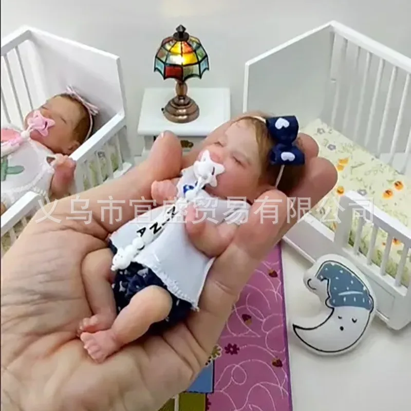 

New Baby Doll Figurine - Realistic Baby Decoration, Resin Ornament for Kids Room Home