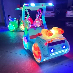 New Gabon Double Electric Luminous Amusement Car Children's Bumper Car Timing Own Songs high quality Playground Facilities