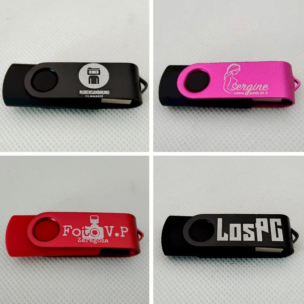 금속 USB 2.0 플래시 드라이브, 펜 드라이브, U 디스크, 메모리 셀, USB 스틱, 선물용, 64GB, 32GB, 16GB, 8GB, 4GB, 10 개/로트