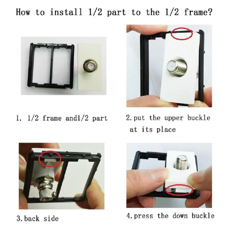 EU Standard Wall Socket With USB Type-C RJ45 PC CAT5 TV /ST HDMI Socket Parts Mechanical Button Switch Glass Socket Frames