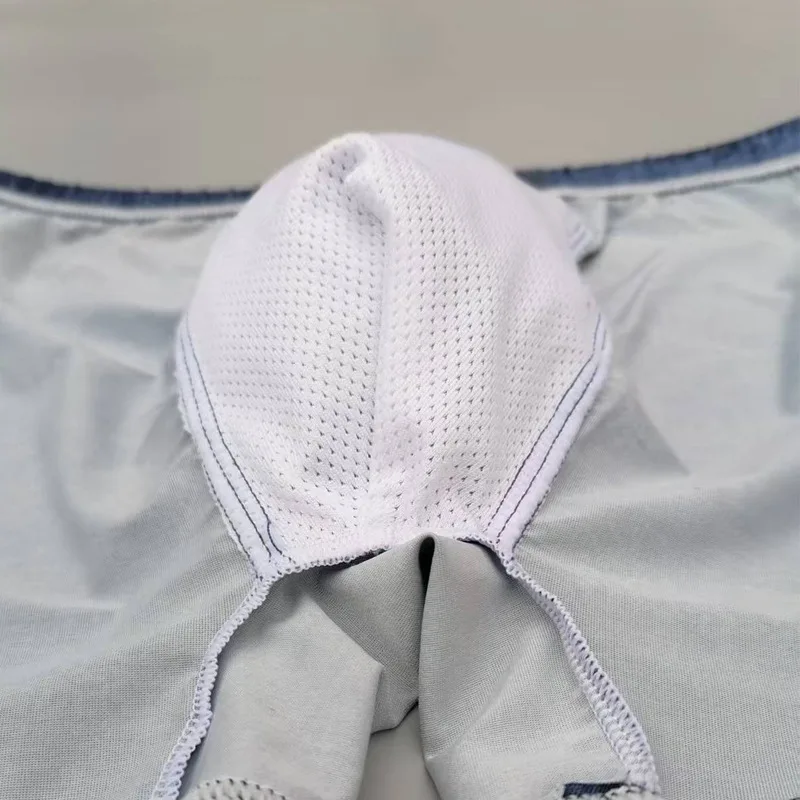 Men Denim Panties Underwear 3D Print Sexy Boxer Jeans Shorts Boxers Mens Fashion Cowboy Underpants Homme Ropa Interior Masculina