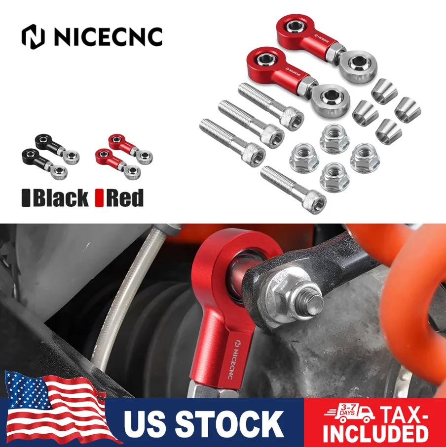 NICECNC UTV X3 M12 Front Sway Bar Stabilizer End Link Kit For Can-Am Maverick X3 2019-2023 7075 Aluminum 706203612 706203611