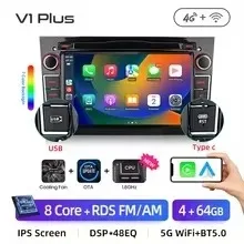 Junsun 7 inch autoradio voor Opel Astra H J Vectra Vauxhall Antara Zafira Corsa CarPlay Android Auto FM RDS DSP GPS Multimedia