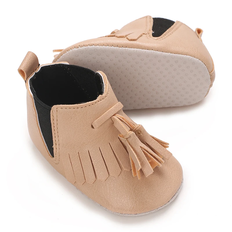 0-18 متر جديد عصري شرابة أحذية الأطفال موضوع بلون أحذية رياضية غير رسمية لينة أسفل المضادة للانزلاق أحذية ما قبل المدرسة أولا #4