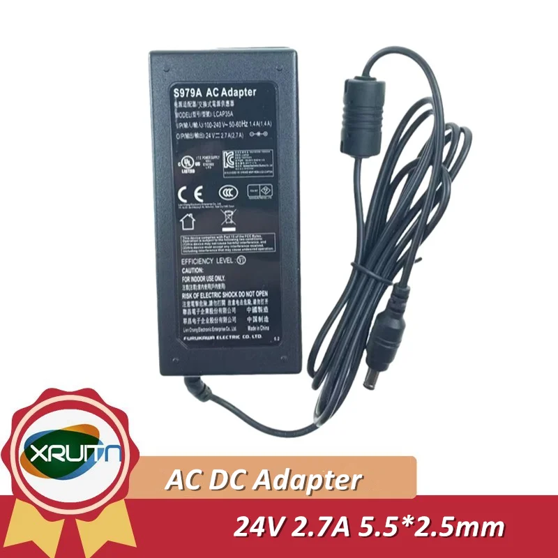 

24V 2.7A 65W AC Adapter Charger for GVE GC65-240270-D Water Filter Power Supply LCAP35A 5.5*2.5mm