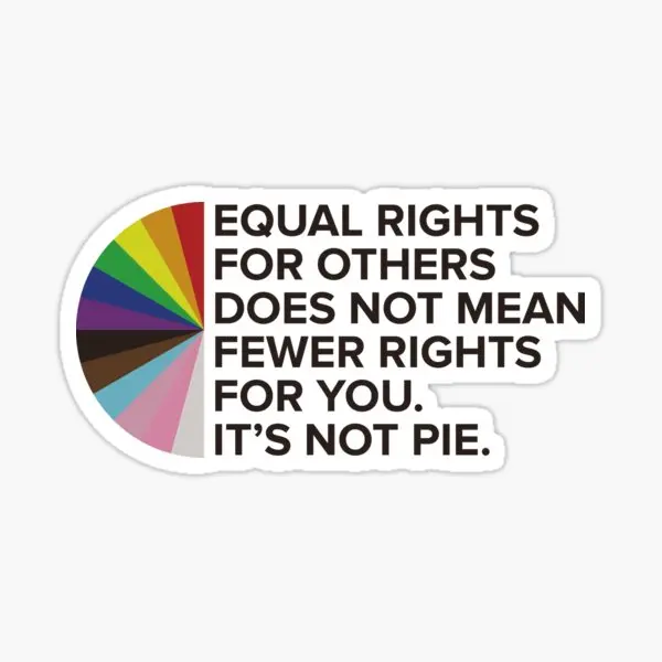 Equal Rights Lgbtqia Pride Awareness In  5PCS Stickers for Home Decor  Wall Background Print Living Room Kid Water Bottles