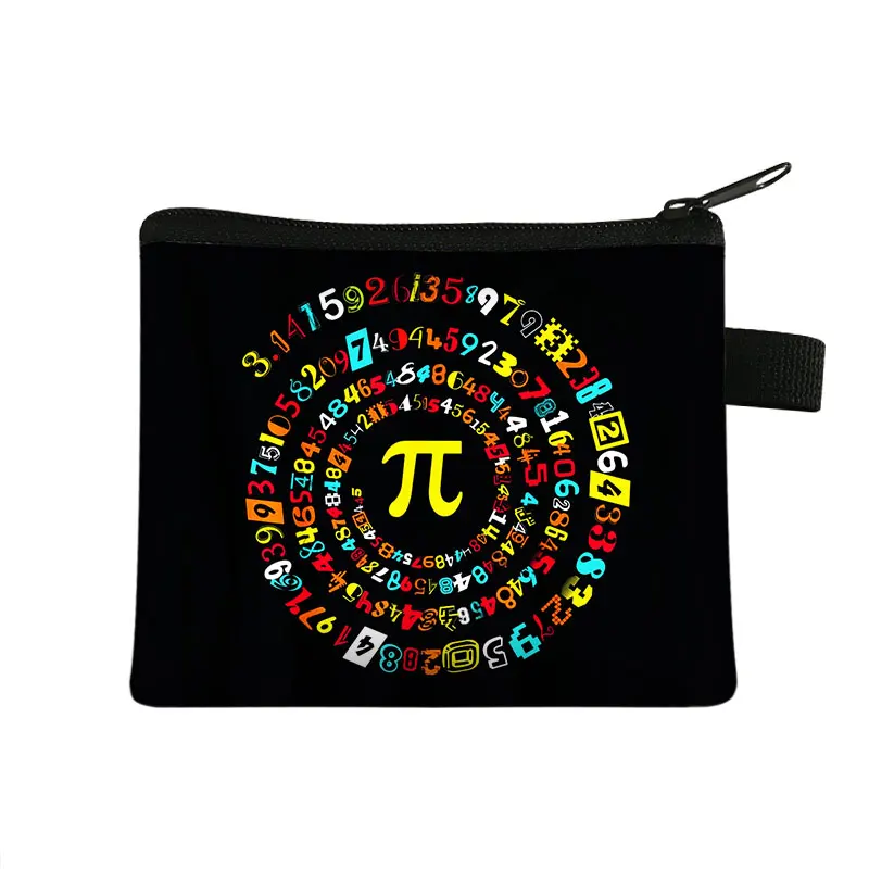 Funny Periodic Table of Elements Coin Purse Women Coffe Elements Mathematical Formula PI Money Coin Bags Boys Girls Purse Gift