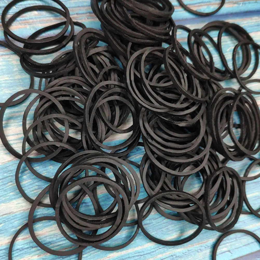 500Pcs Black Rubber Rings Durable Tattoos Machine Accessories Replacement Elastic Bands Tattoos Equipment Tool Kit Supplies