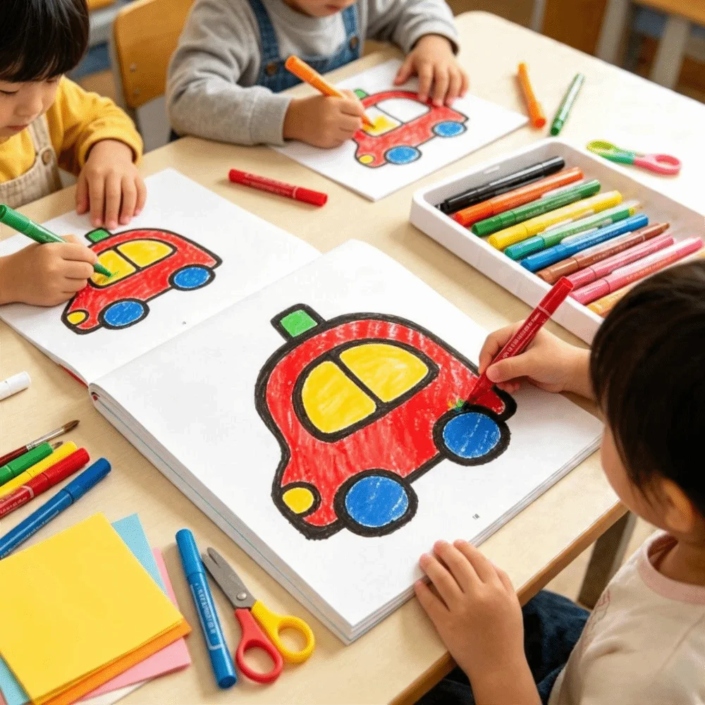 Cute Cartoon Stick Figures Coloring Book 32 Pages Color Patterns Graffiti Coloring Book Unique Patterns Drawing Book Activity