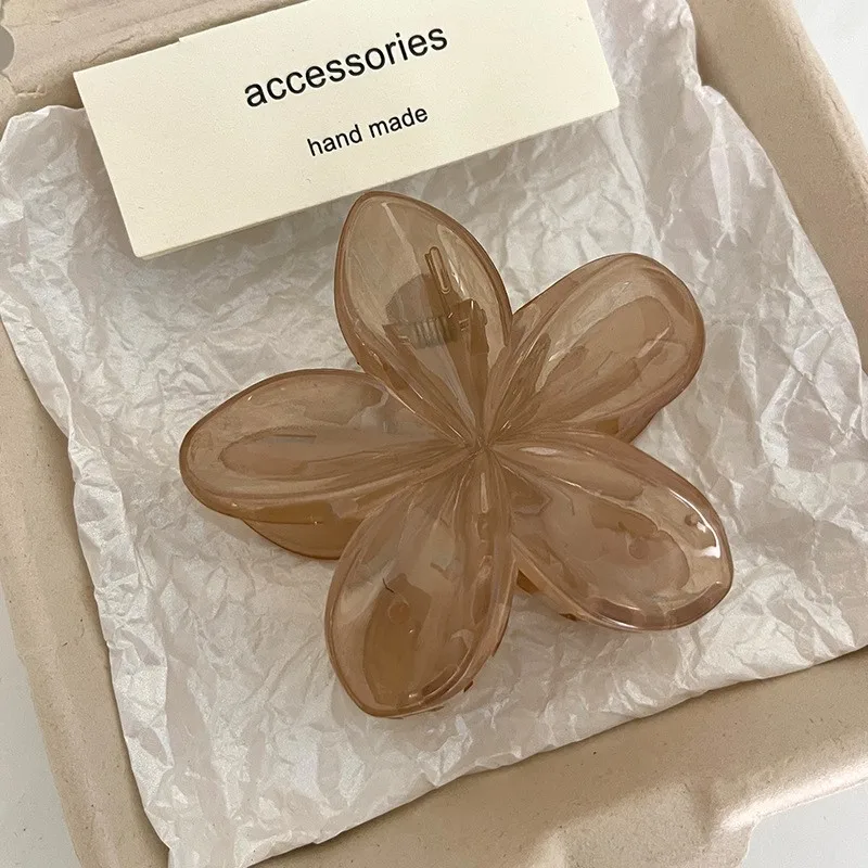 Kwiatowe duże spinki do włosów krabowe spinki do włosów kobiety dziewczęta uchwyt na kucyk duże spinki do włosów spinki do włosów akcesoria do włosów moda — zdjęcie 7