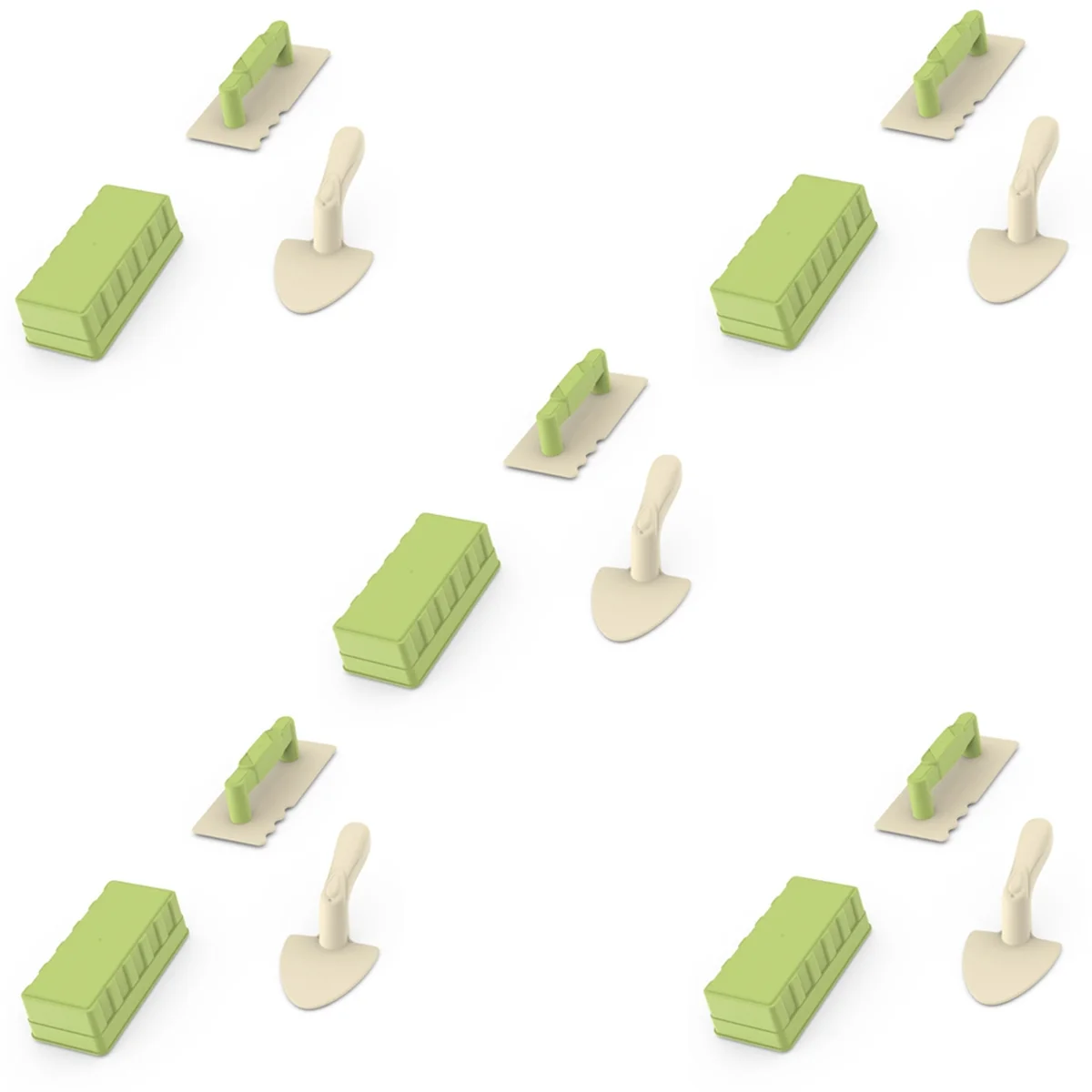 

AM-Children'S Beach Sand Play Set Baby Sand Digging Tools Bricklayer Tools (Random Colors)