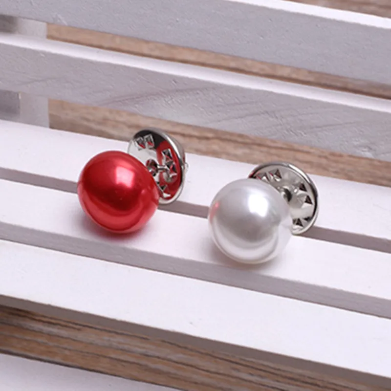 Imitation Pearls Prevent Exposure Brooches Collar Button Cardigan Scarf BroochShawl Buckle Pins Coat Clothes Accessories Gift