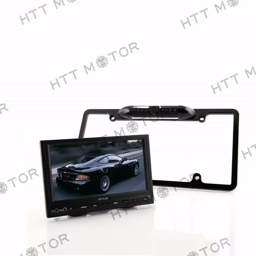 

Universal US License Plate Frame Mount Waterproof Night Vision Car Rear View Backup Camera