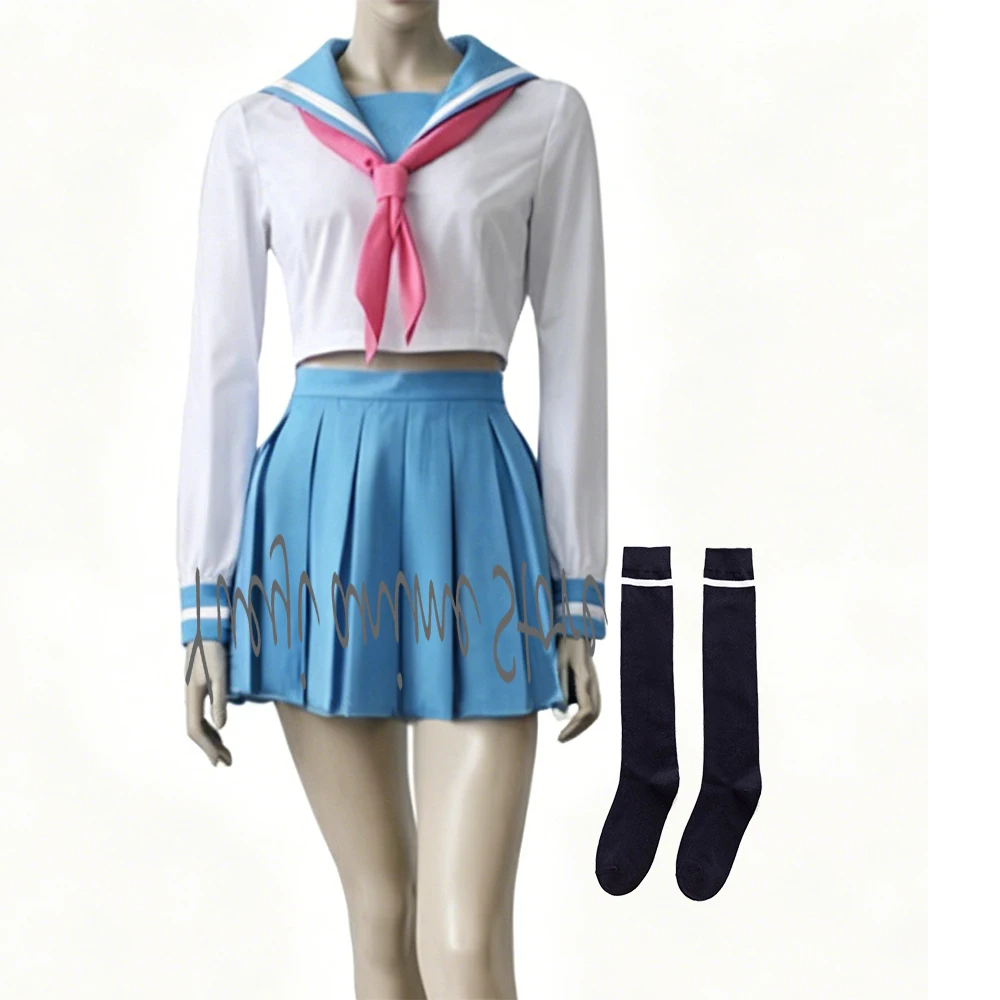 

Customized -Anime Yadomaru Lisa Cosplay Costume Women JK Sailor School Uniform Full Outfit for Halloween Carnival