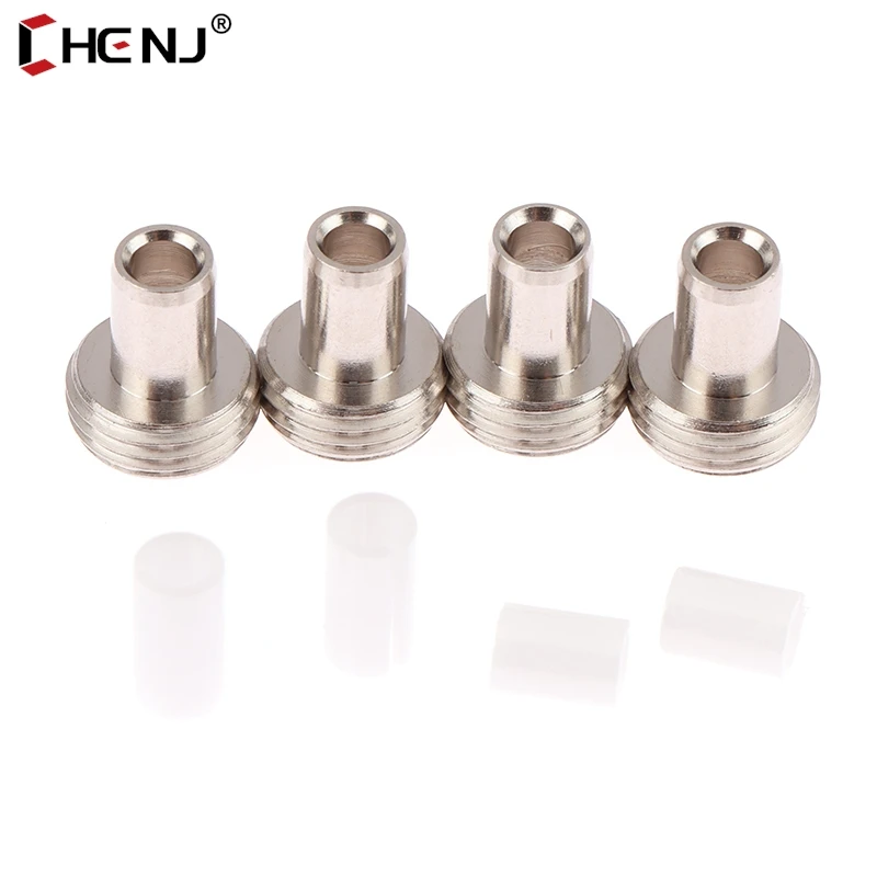 2Set 5mm/7mm Metal-Head Fitting Ceramic Tube Sleeves Connector Adapters For Fiber Optic Visual Fault Locator