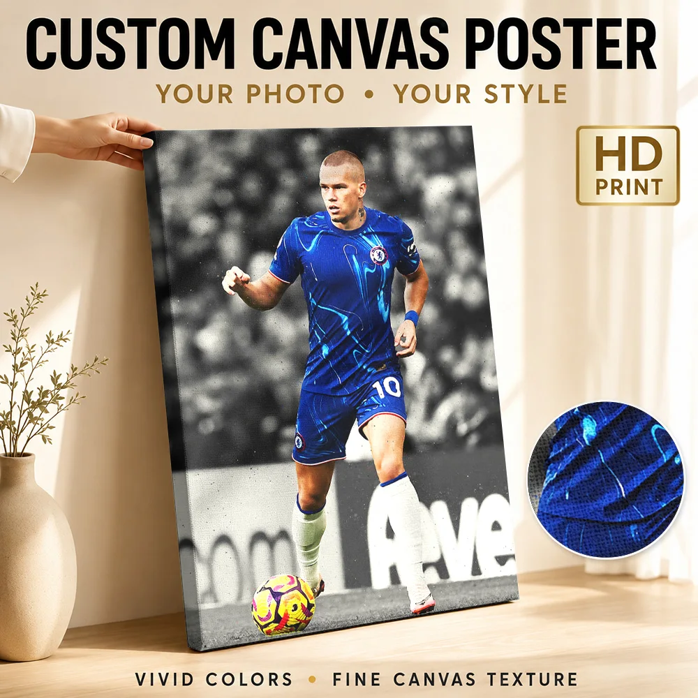 Cristiano Ronaldo Pop Tribute Canvas Poster Geometric Style Canvas Wall Art With Personalized Photo For Home Gym Ideal Fan Gift