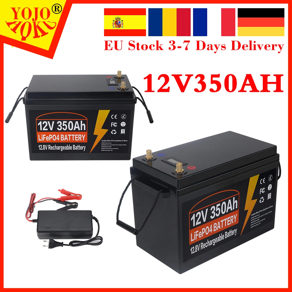 

12V 350Ah LiFePO4 Lithium Iron Phosphate Battery Built-in BMS For Replacing Most of Backup Power Home Energy Storage Tax Free