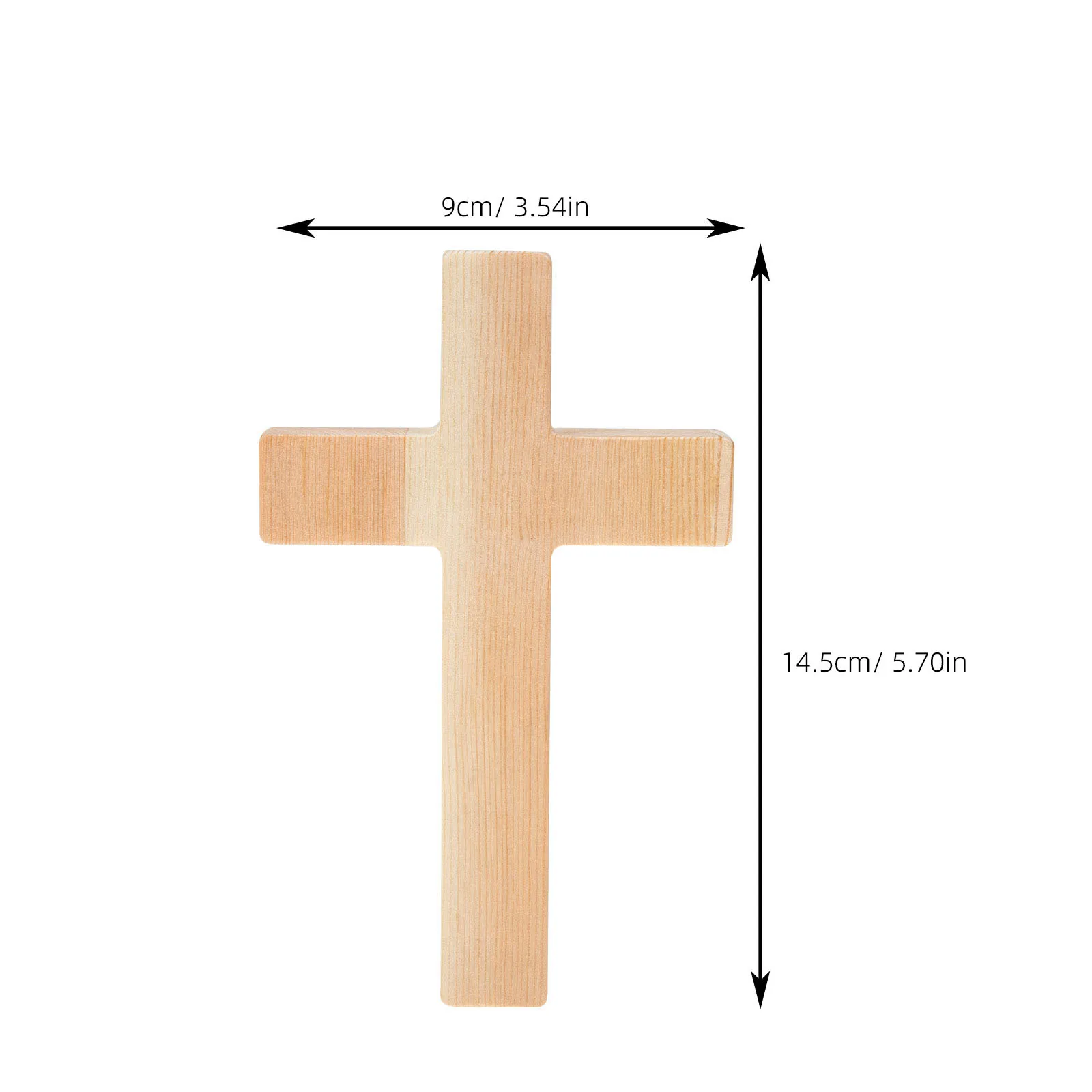 

Wood Cross Home Decoration Ornament Retro Chic Religious Cross Craft for Desktop Craft Baptism Gifts for Girl