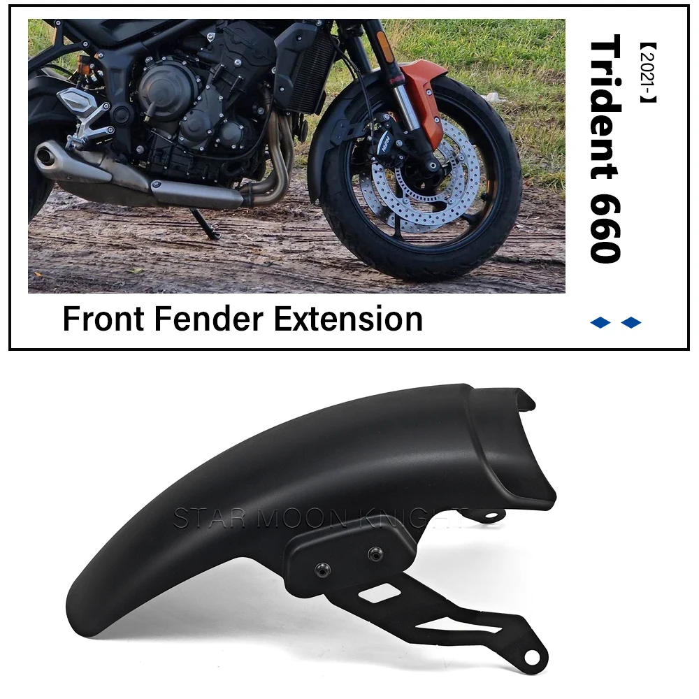 

For Trident660 Trident 660 2021 2022 2023 2024- Motorcycle Accessories Fender Splash Guard Front Wheel Mudguard Extended