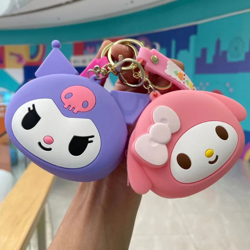 Śliczny Kulomi mały portfel brelok Yugui torba dla psa wisiorek prezent anime hello kitty makijaż Chiikawa