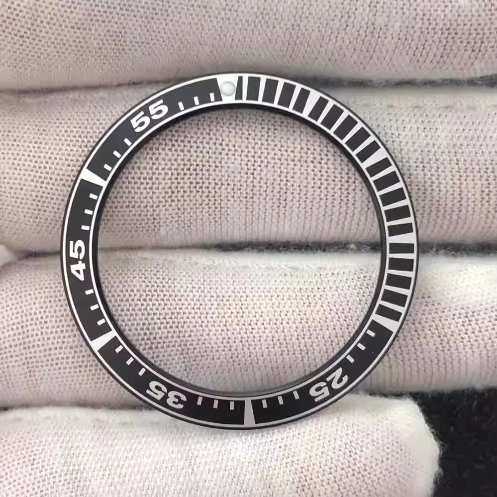 Watch Accessories: Digital stripe aluminum plate ring, outer diameter 39.9mm, inner diameter 31.6mm, thickness 1.4mm