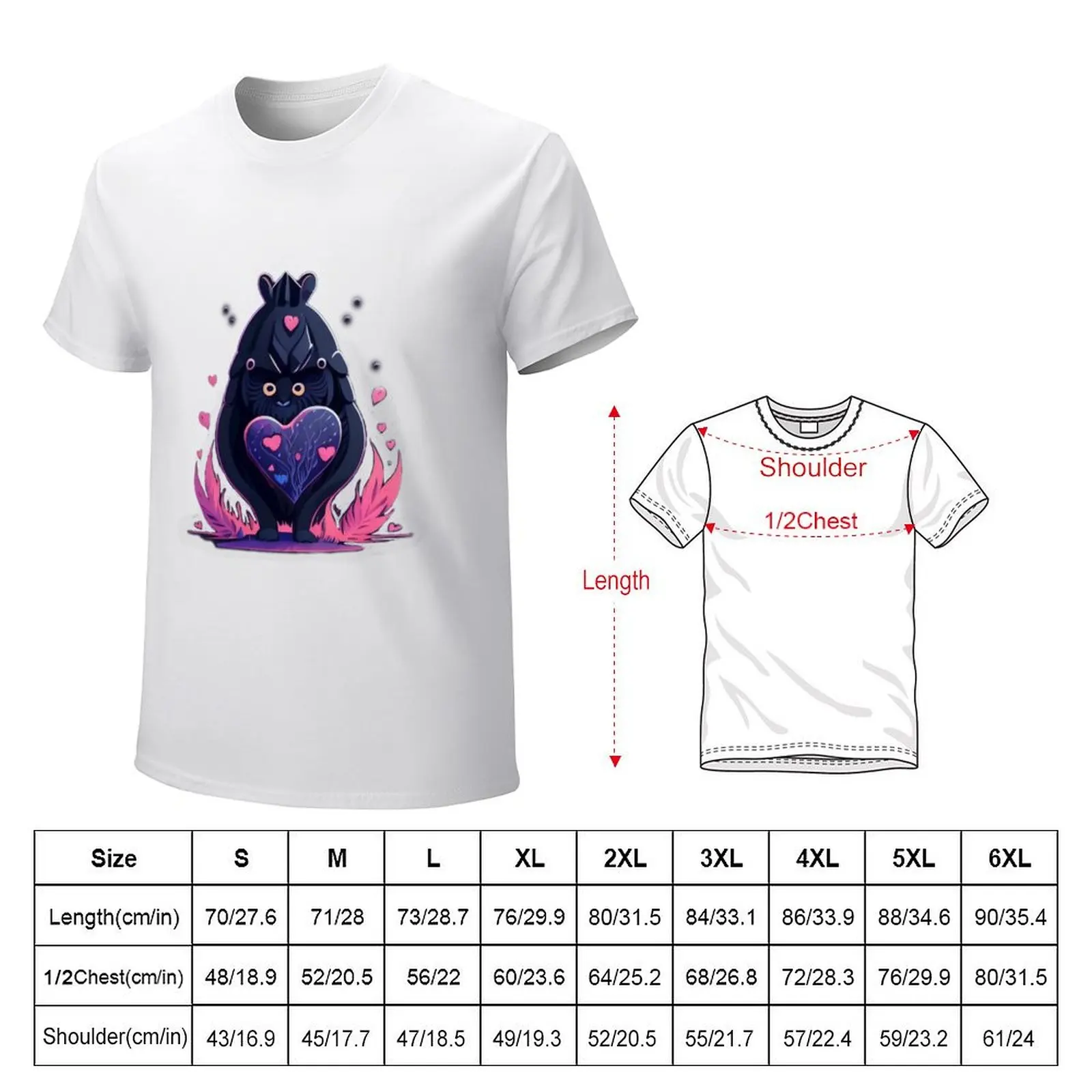 Pupi Love-Camiseta de manga corta para hombre, ropa bonita, camisetas de algodón