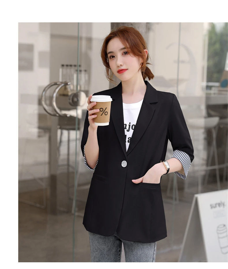 Long Blazers Woman Unisex Sblazer Purple Ruffles Unique Split-Side Gentle Custom Washed Pastoral Single-Row Buttoned-Up Dark