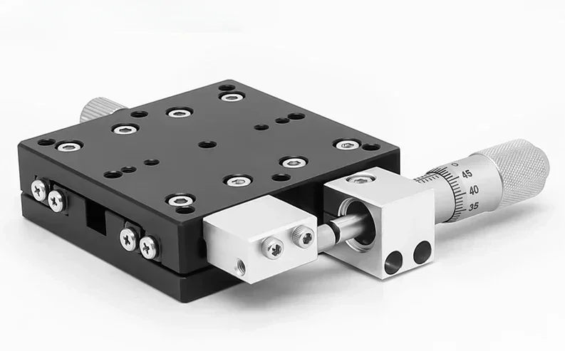 

X-axis mobile platform manual displacement precision fine adjustment optical cross slide table LX40/50/60/80/90/125