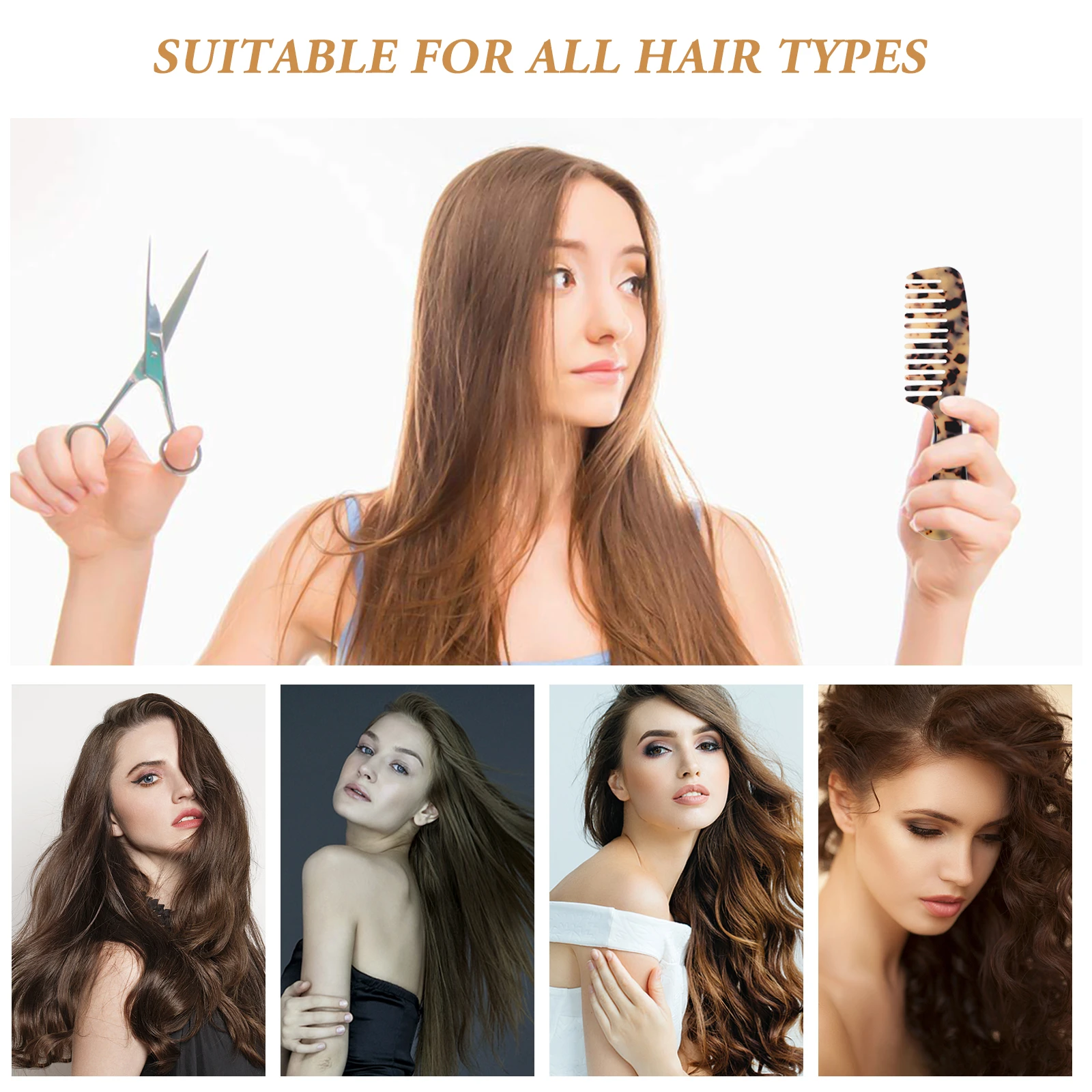 

Marble Pattern Hair Comb Smooth Detangle Painless Portable Salon Barber Comb For Women Girls Anti Static Curl Prevention Daily